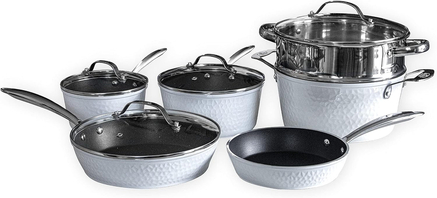 luxurious-non-stick-ceramic-10-piece-white-hammered-cookware-set-with-glass-lids-lightweight-scratch-resistant-dishwasher-safe-oven-safe-up-to-500-f-suitable-for-all-stove-types