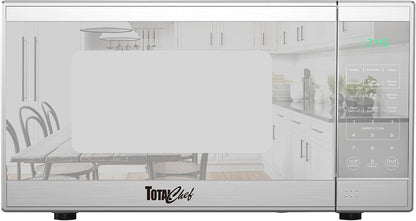 0.7 Cu. Ft. Countertop Small Microwave Oven,700W | Microwave for Kitchen, Stainless Steel, Compact, Countertop with Digital Touch Controls, Child Safety Lock, 10-Inch Turntable1