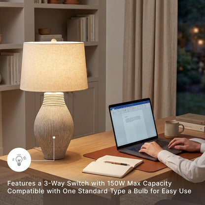 Signature Design by Ashley Layal 29" Table Lamp, Living Room, Beige5