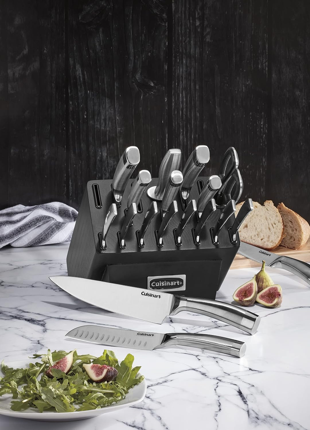 c77ss-19p-normandy-19-piece-cutlery-block-set-stainless-steel-ashwood-black
