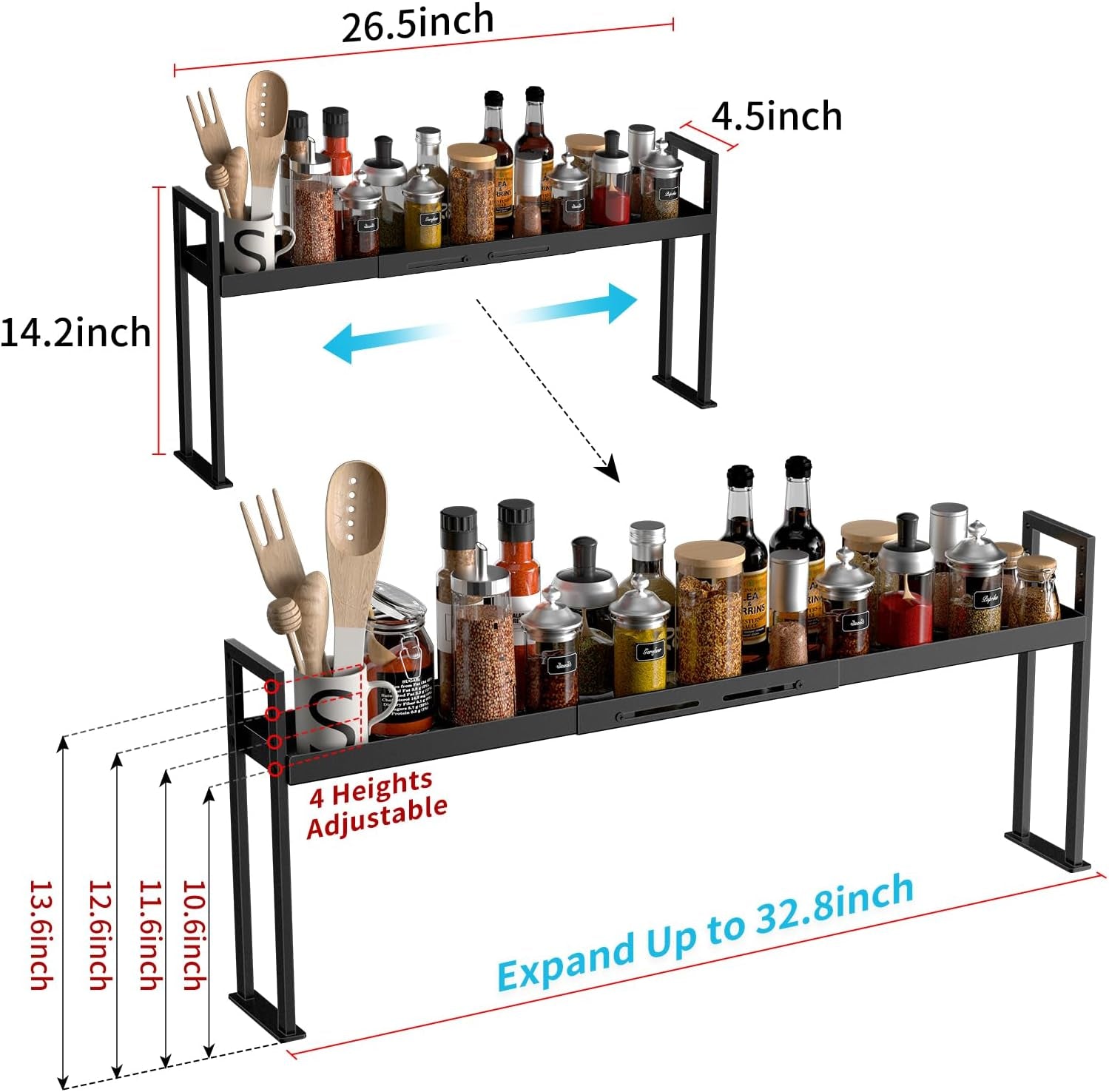 stove-top-shelf-kitchen-over-shelf-for-stove-stove-spice-rack-for-top-adjustable-27-33inch-fits-various-stove-lengths-kitchen-spice-organizer-condiments-and-bbq-sauces-black
