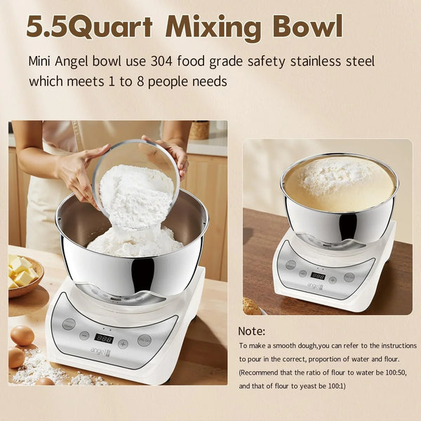 Electric Dough Maker with Ferment Function, 5.5QT Dough Mixer5