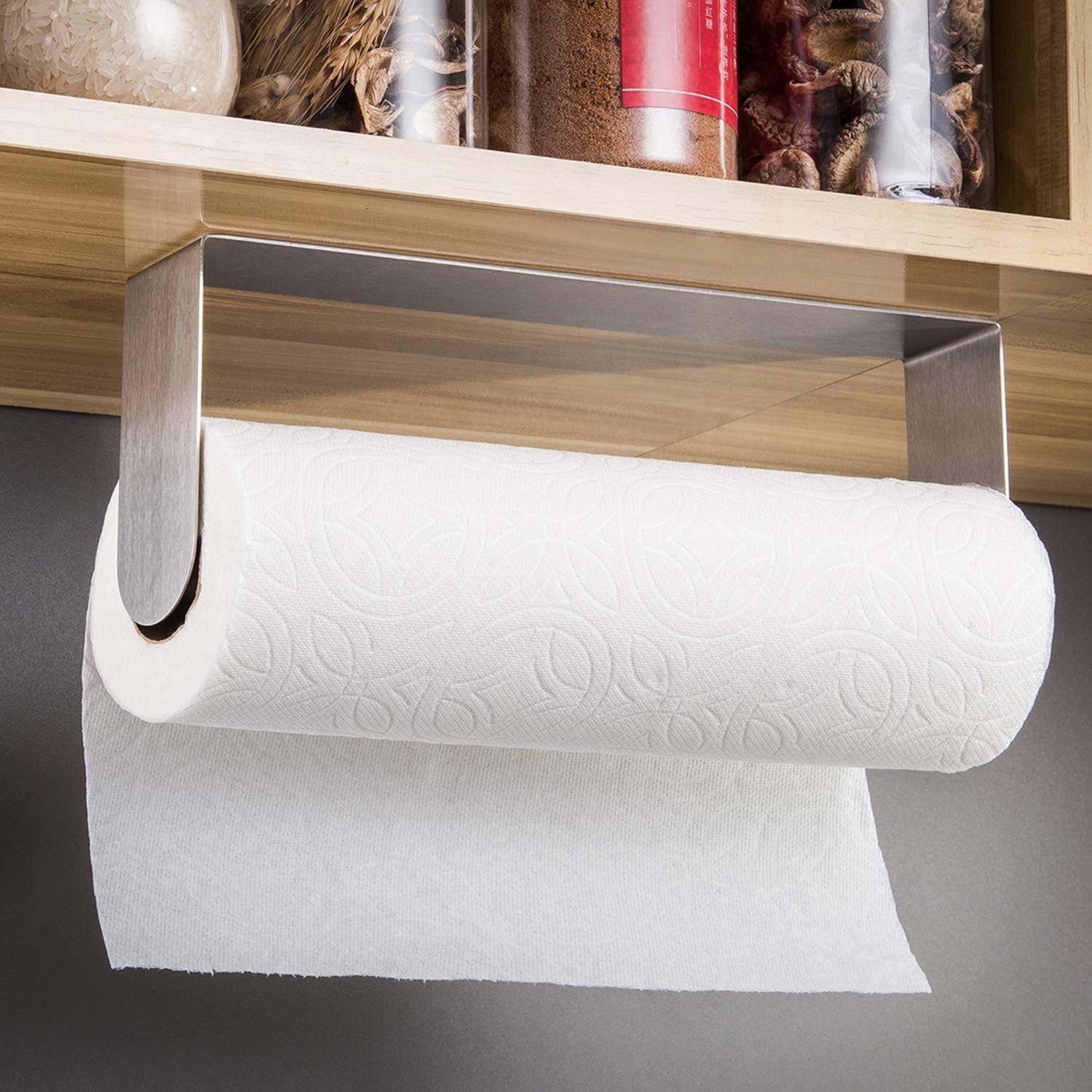 paper-towel-holder-under-cabinet-self-adhesive-paper-roll-rack