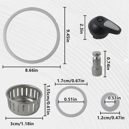 Pressure Cooker Accessories Sealing Rings and Floater Valve Sealer Gasket for Instant Pot Lux 5, 6 Quart Qt IP-LUX50 Ip-Lux60,Set of 10 Upgrade by2
