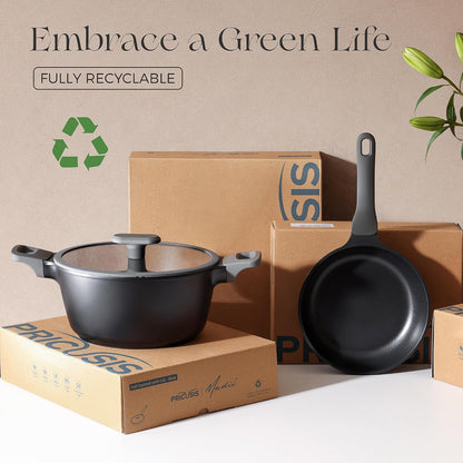 Pots and Pans Set Nonstick, 21Pcs Induction Compatible, Stay Cool Handle, Fully Coated, 100% Dishwasher Safe, PFOA Free Omelet Pans, Warp Resistant (Black Sesame)9