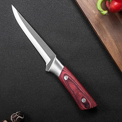 Meat Cleaver Knife, Handmade Forged Kitchen Boning Knife Butcher Knife Meat Cleaver Chinese Knives Slaughter Knife Cutter Tool (Color : without Cover)3