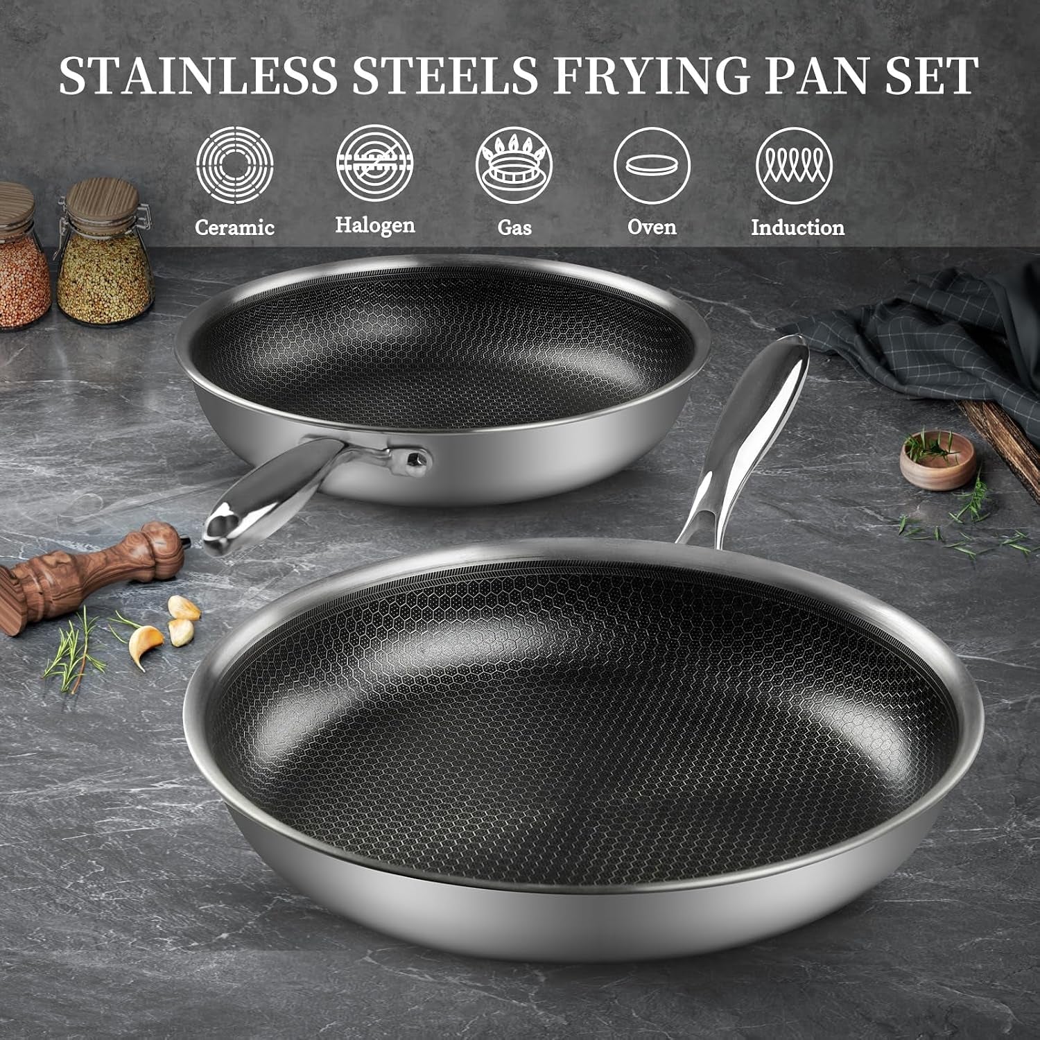 non-stick-frying-pans-stainless-steel-pan-set-with-lid-honeycomb-nonstick-coating-pfoa-free-cool-touch-handles-compatible-with-all-stoves-oven-safe-dishwasher-safe