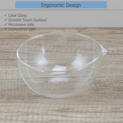 Glass Bowls Drizzling Preparing Tool with Spout (300Ml * 2)9