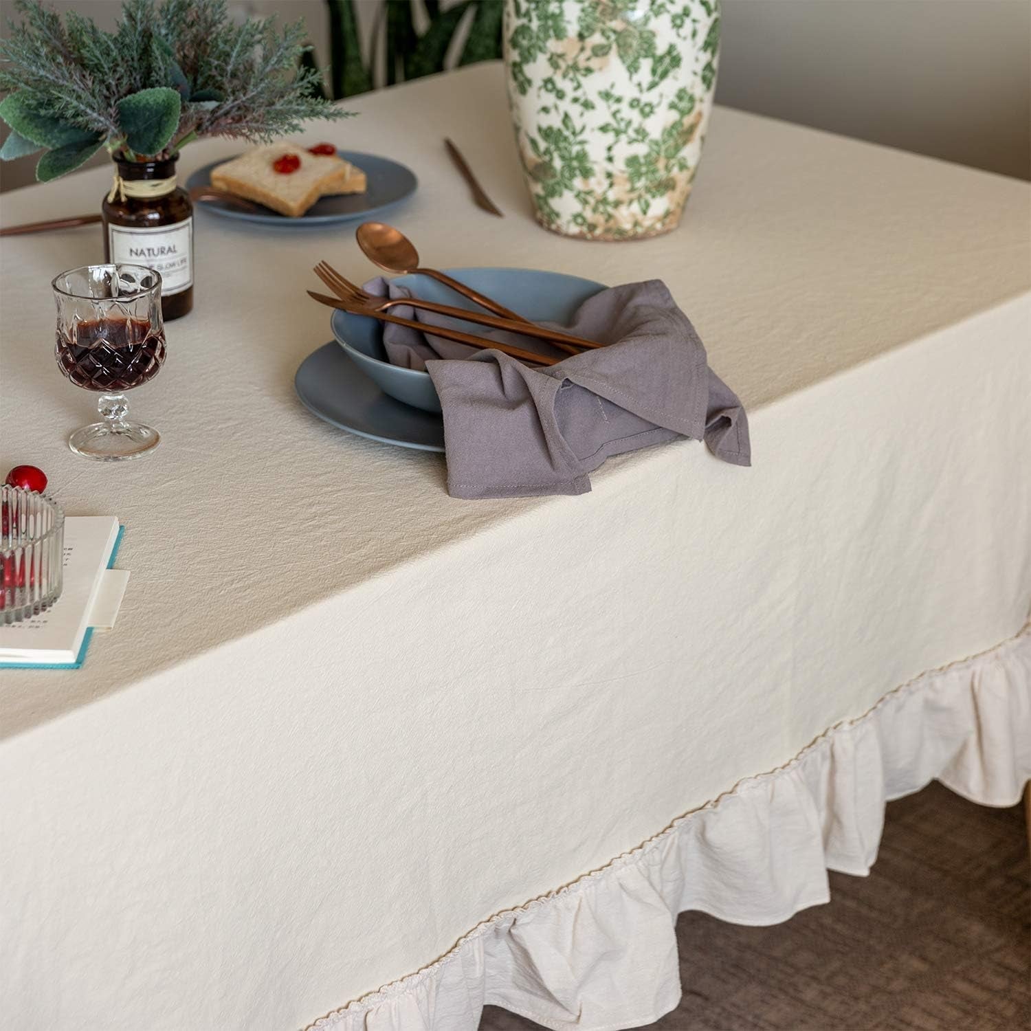 retro-farmhouse-ruffle-tablecloth-cotton-flounces-trim-washable-table-cover-tablecloths-for-rectangle-table-baby-shower-kitchen-party-wedding-decor-52x70
