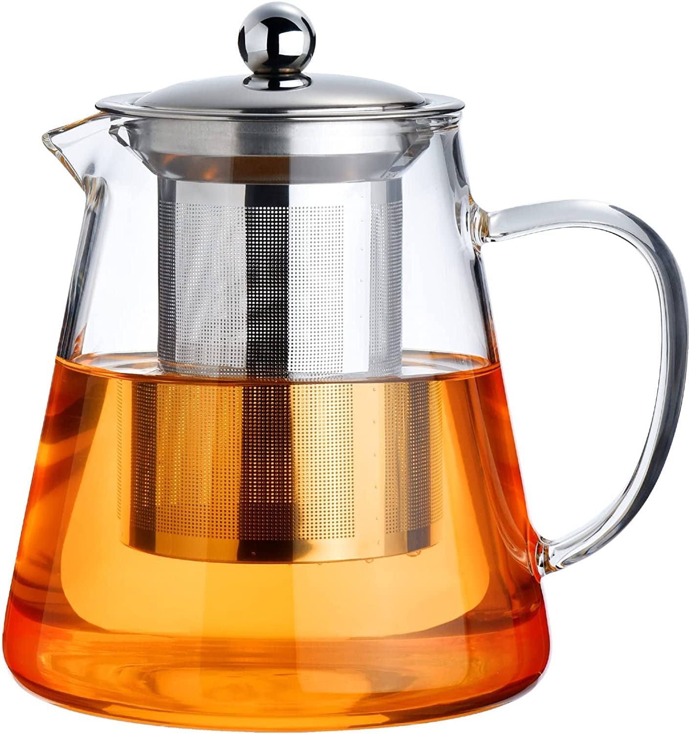 glass-teapot-stovetop-18-6-oz-borosilicate-clear-tea-kettle-with-removable-18-8-stainless-steel-infuser-teapot-blooming-and-loose-leaf-tea-maker-tea-brewer-for-camping-travel-550ml-tea-infuser-tea-strainer-blooming-tea-clear-teapot-borosilicate-glass-tea-brewer-tea-maker-loose-leaf-tea-steeper