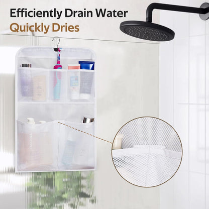 Shower Caddy Organizer 5 Pockets Roll up Hanging Bathroom Accessories Storage for Camper, RV, Gym, Cruise, Cabin, College Dorm Shower, Small6