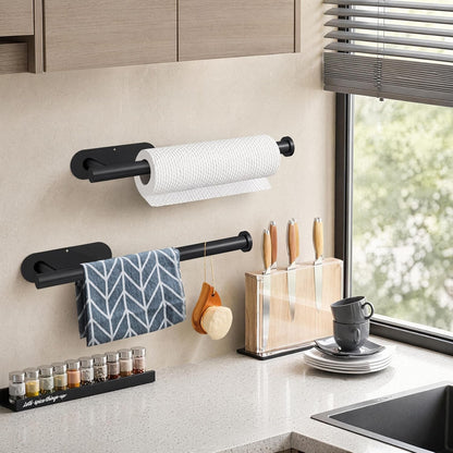 Paper Towel Holder under Cabinet Wall Mount for Kitchen Paper Towel2