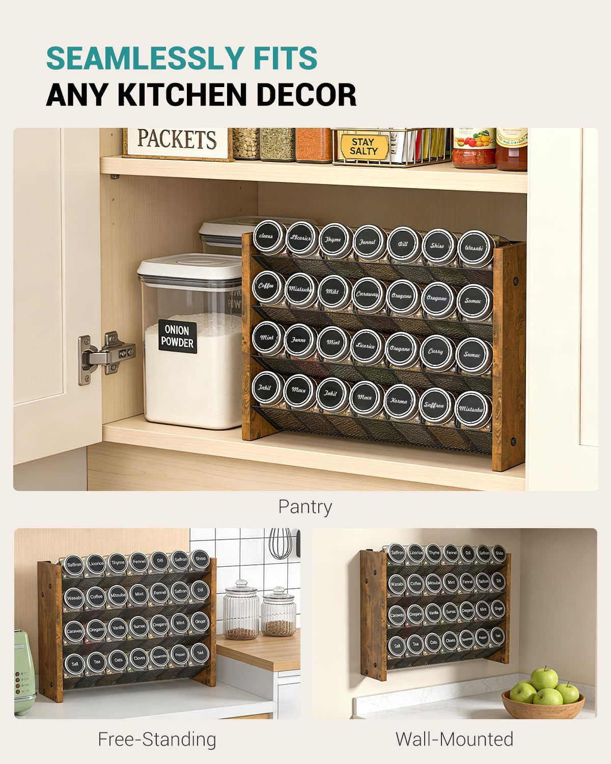 spice-rack-organizer-with-28-glass-jars-for-cabinet-wall-mount-countertop