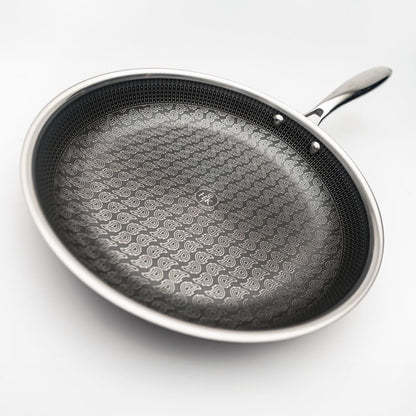 Hybrid 11-Inch Frying Pan, Tri-Clad Stainless Steel & Pfas-Free Ceramic Nonstick, No PFOA, PTFE, Teflon, Non-Toxic Cookware, Metal Utensil Safe, All Cooktops, Oven Safe | Tri Clad Stainless Steel Frying Pan, PFAS Free Ceramic Nonstick, No PFOA or PTFE, Metal Utensil Safe, Oven Safe2