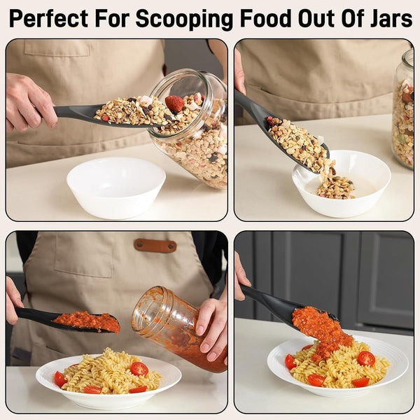 3 PACK Silicone Cooking Spatula & Spoon for Nonstick Cookware, Bpa-Free6
