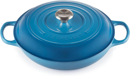 Le Creuset Enameled Cast Iron Signature Braiser, 3.5 Qt., Marseille1