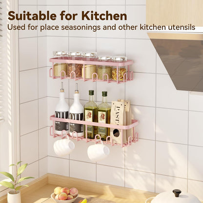 Shower Caddy Adhesive, Rustproof Shower Organizer, Wall Shower Rack6