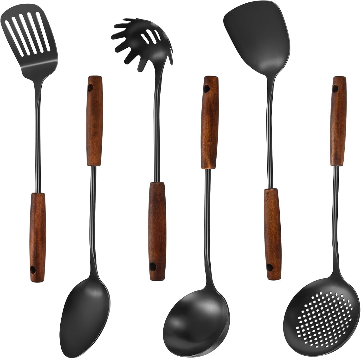 304-stainless-steel-kitchen-utensils-set-6-pcs-long-cooking-utensils-set-with-wooden-handle-large-heat-resistant-kitchen-toolsblack-dishwasher-safe