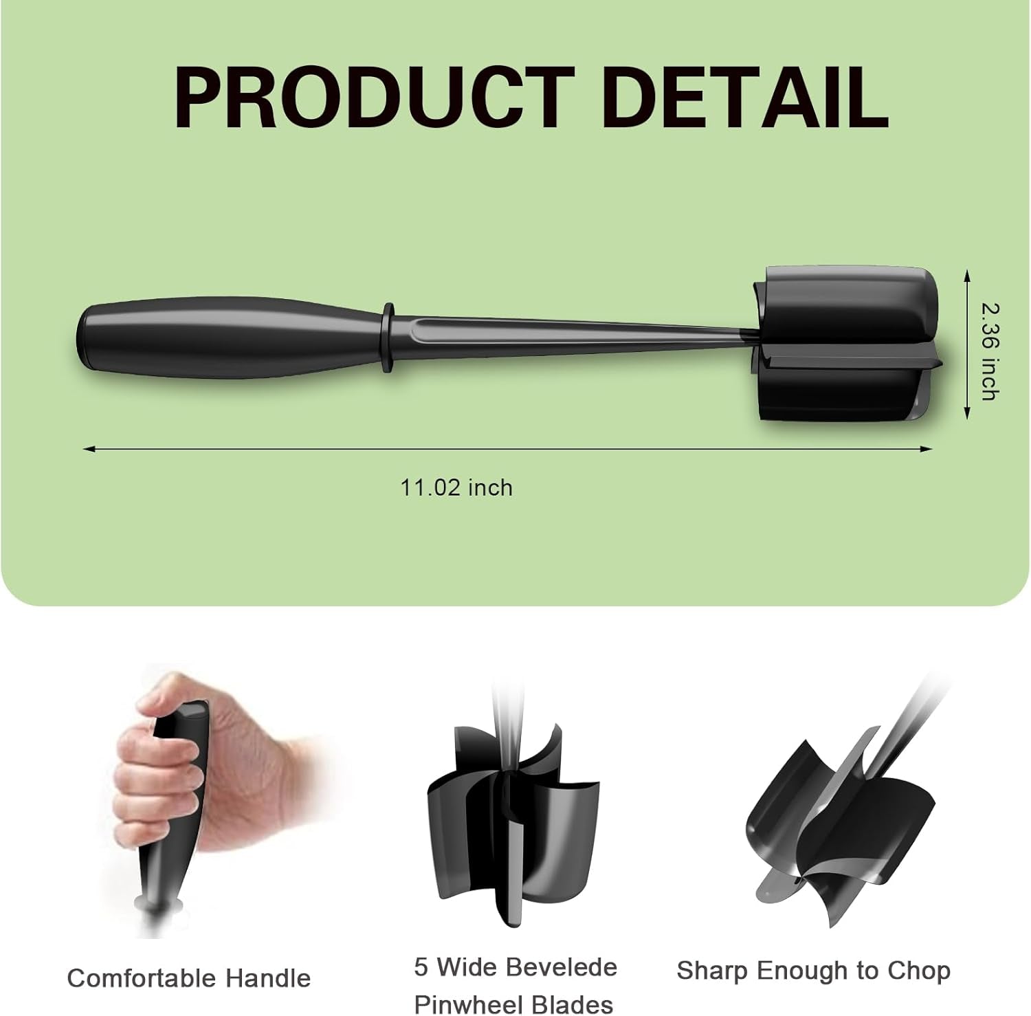 meat-chopper-5-curve-blades-ground-beef-smasher-heat-resistant-hamburger-smasher-tool-nylon-potato-masher-utensil-ground-meat-chopper-meat-separator-tool-for-hamburger-non-stick-mix-chopper