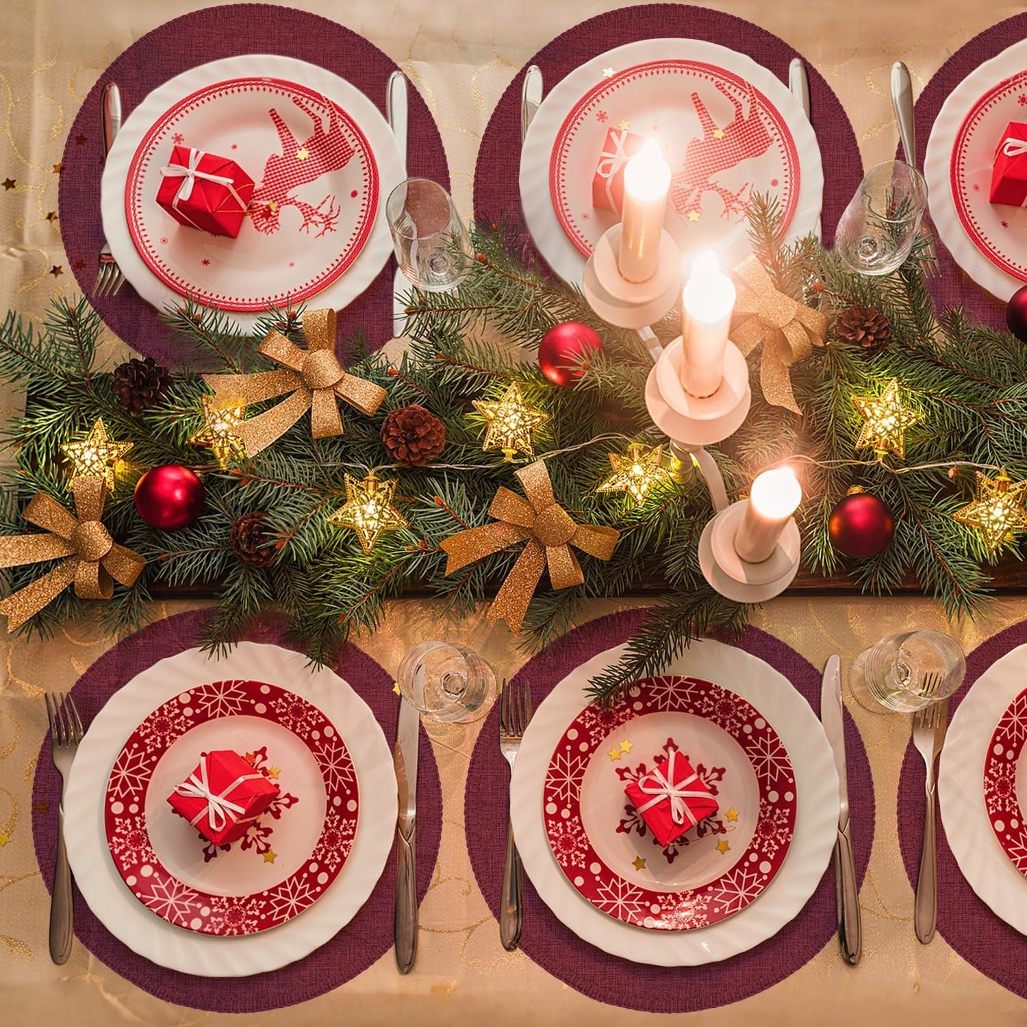 round-placemats-set-of-6-15-inch-linen-fabric-table-placemats-heat-resistant-wrinkle-free-washable-placemats-kitchen-place-mats-set-of-6-for-dining-table-party-table-wine-red-6