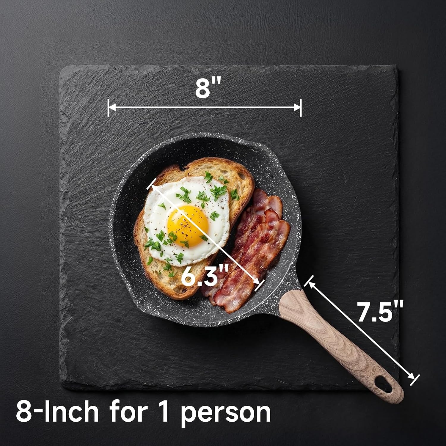 8-inch-nonstick-frying-pan-easy-clean-small-egg-pan-skillet-even-heating-all-stove-compatible-dual-spouts-pfoa-pfos-free-cool-ergonomic-handle-non-stick-omelet-cooking-fry-pan-grey