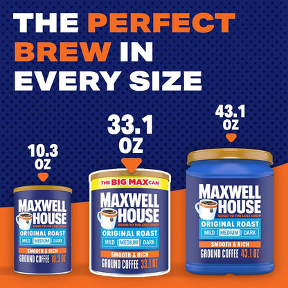 Ground Coffee, Original Roast, 33.1 Oz Canister6