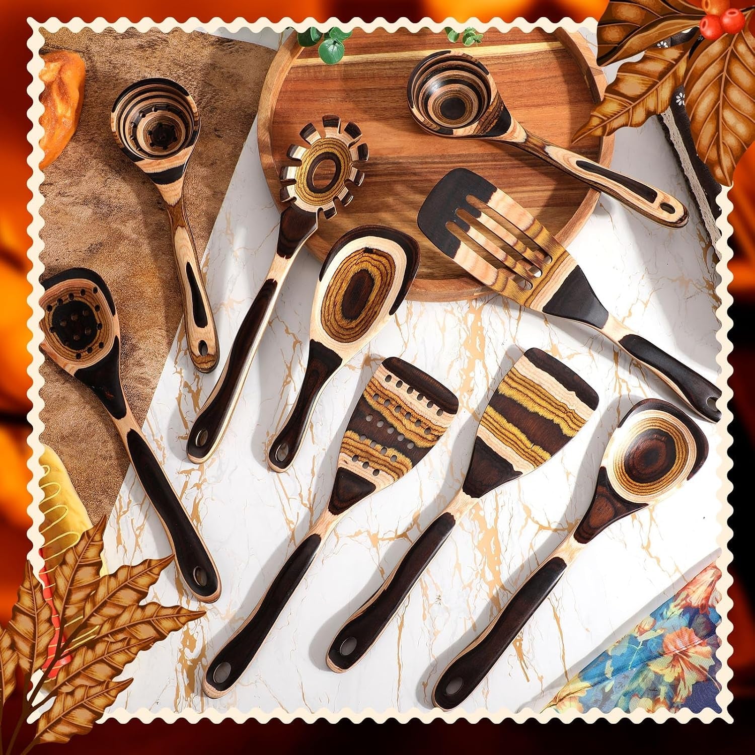 9-pcs-brown-pakkawood-wood-kitchen-utensils-cooking-set
