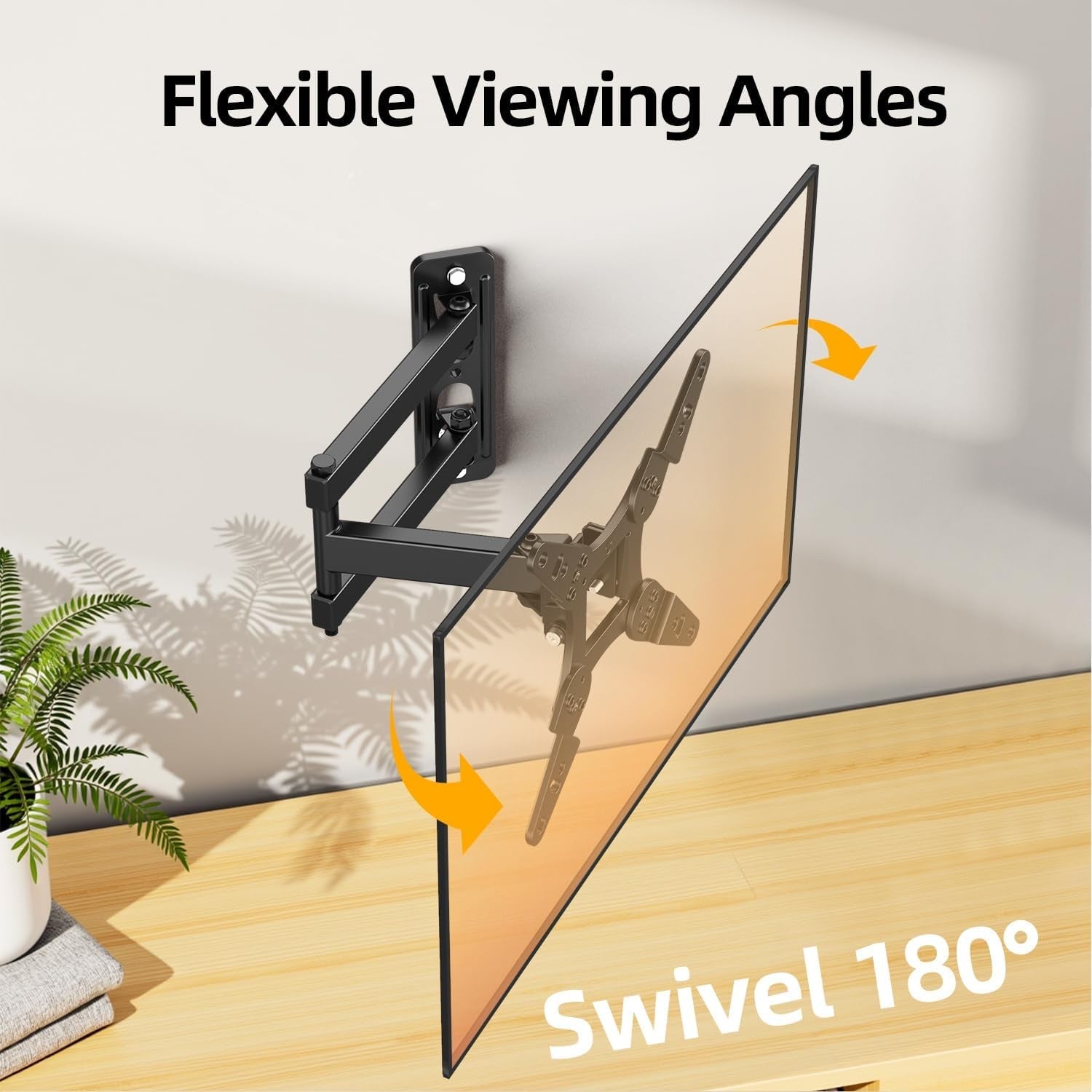 32-40-inch-full-motion-tv-wall-mount-for-13-43-tvs-monitor-360-rotating-small-tv-mount-bracket-articulating-swivel-tilting-extension-max-vesa-200x200mm-single-studs-55-lbs