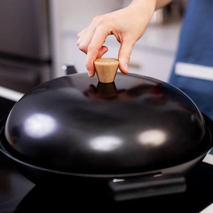 Joyce Chen 31-0066, 13.5-Inch Nonstick Steel Dome Lid for 14-Inch Wok Black4