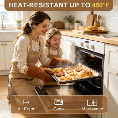140 Pcs Parchment Paper Sheets 9X13 In, Precut Parchment Paper for Baking | Non-Stick Unbleached Baking Paper Sheets for Air Fryer, Oven, Microwave. Heavy-Duty, Food-Grade, Oil-Proof, Natural Brown2