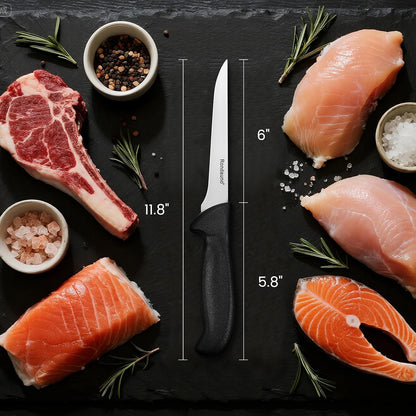 Boning Knife, Deboning Knife 6 in Razor Sharp Blade Cutting Meat2