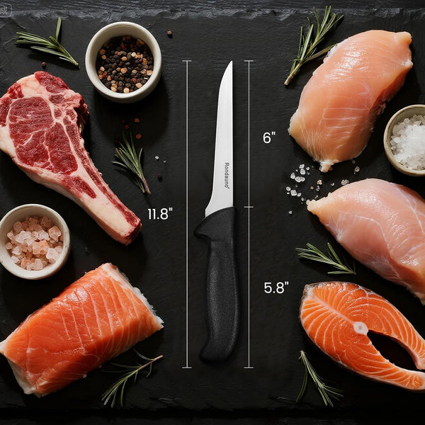Boning Knife, Deboning Knife 6 in Razor Sharp Blade Cutting Meat2