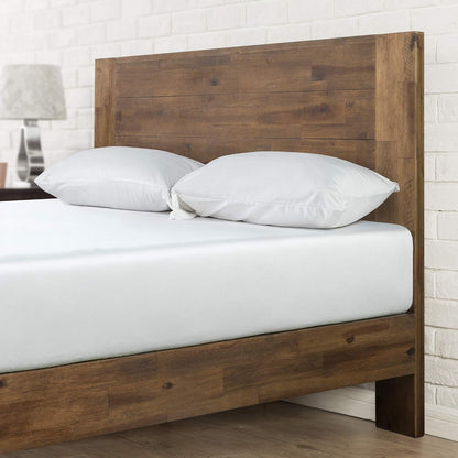 Tonja Wood Platform Bed Frame with Headboard, Mattress Foundation with Wood Slat Support, No Box Spring Needed, Easy Assembly, Queen2