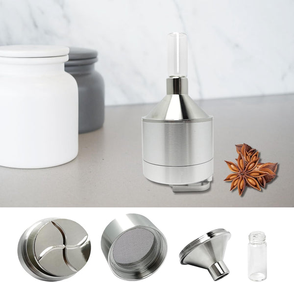 Spice Grinder【2.2 Inch Silver】Pepper Grinding Set6
