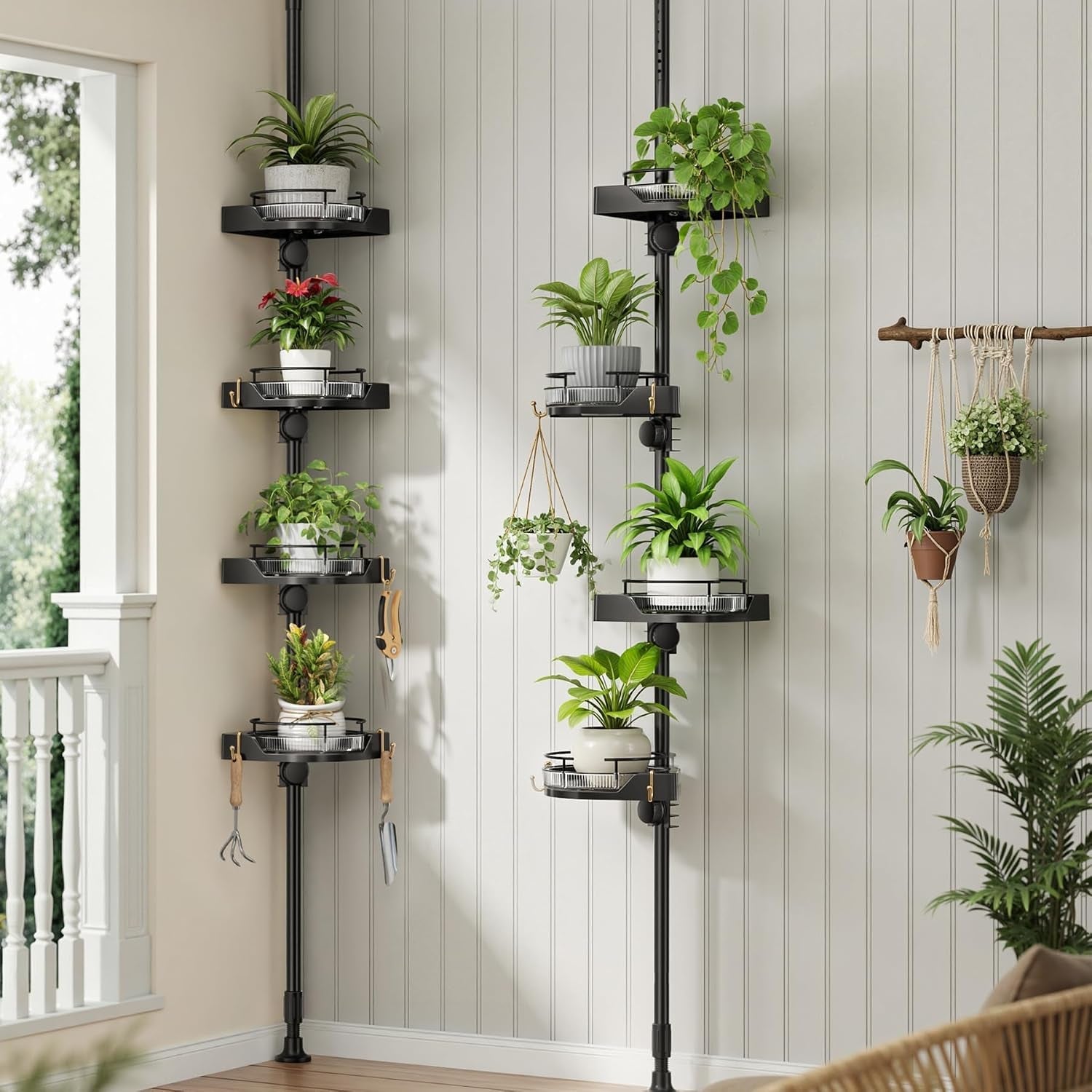 360-rotating-corner-shower-caddy-tension-pole-organizer-black