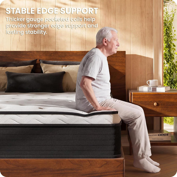 Full Mattress 10 Inch, Firm Hybrid Mattress for Back Pain Relief7