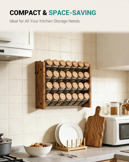 Spice Rack Organizer for Cabinet, Seasoning Organizer Wall Mount Countertop5