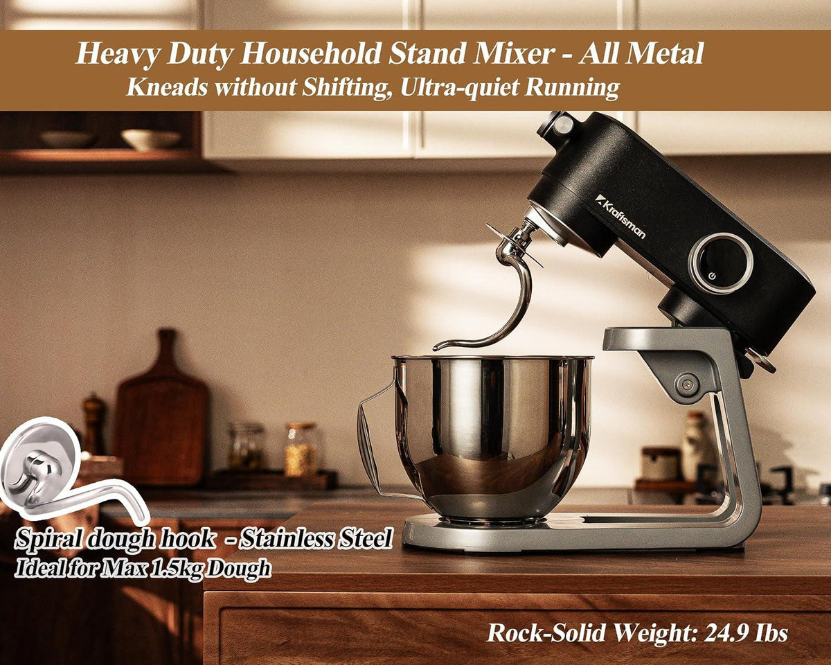 all-metal-stand-mixer-dc-motor-heavy-pizza-dough-mixer-5-3-qt-multifuncational-kitchen-mixer-with-4-stainless-steel-attachments-and-universal-hub-quiet-operation-with-timer-8-speed