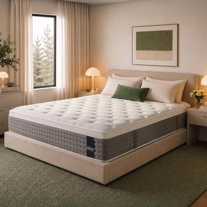 Queen Size Mattress 12 Inches Medium Firm Hybrid, Undisturbed Sleep | Breathable Hybrid Comfort with Responsive Support, Motion Isolation, Reinforced Edges, and Certipur-Us Certified Foam.7