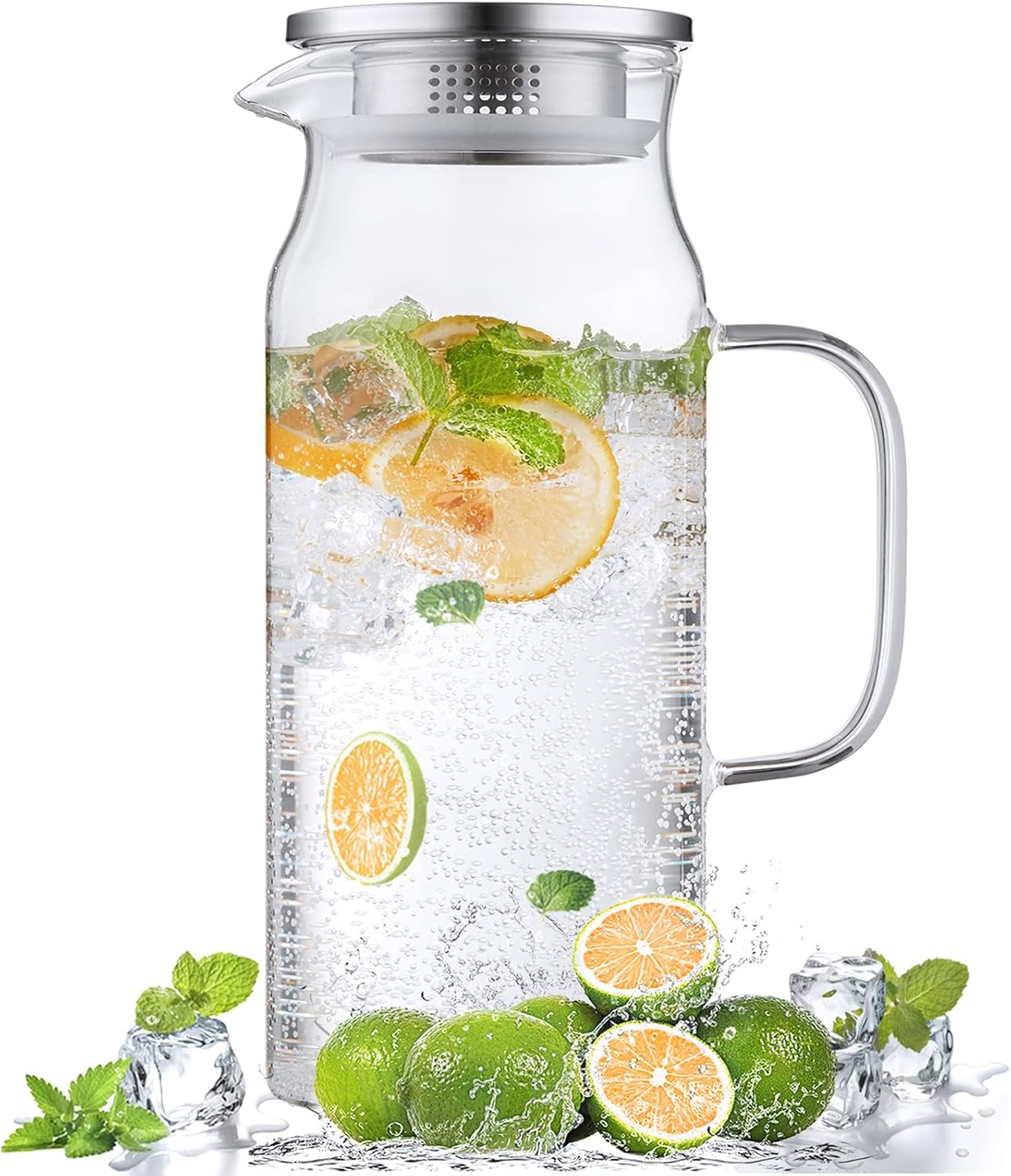 2-liter-68-oz-glass-pitcher-with-lid-and-handle-glass-carafe-for-hot-cold-water-large-iced-tea-pitcher-for-coffee-juice-and-homemade-beverage