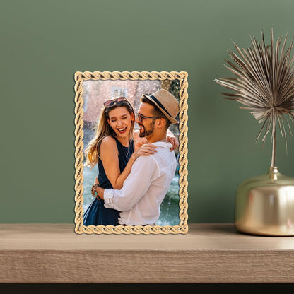 4X6 Golden Rope Picture Frame (712046)3