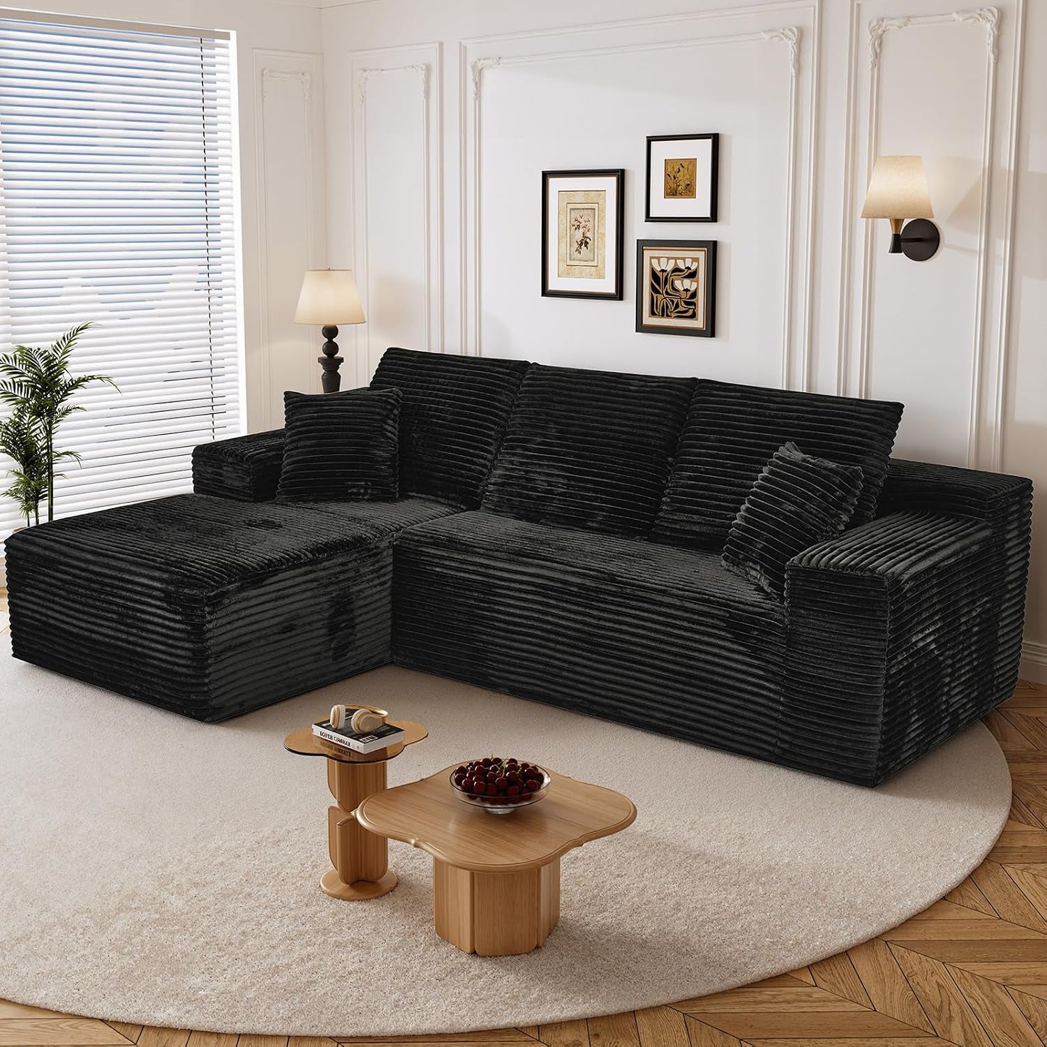 108-l-shaped-boneless-sectional-couches-for-living-room-wide-armrest-deep-seat-memory-foam-assembly-free-modern-comfy-corduroy-fluffy-cloud-sofa-with-left-chaise-black