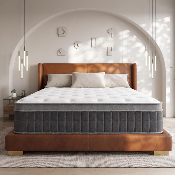 King Size Cooling Hybrid Mattress, 12 Inch Medium Firm, Pocket Coils1