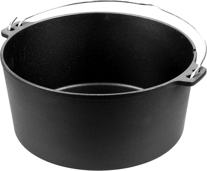 Pre-Seasoned Cast Iron Camping Dutch Ovens, Outdoor Camping Dutch Oven Pot with Lid Tripod, 8 Quart5