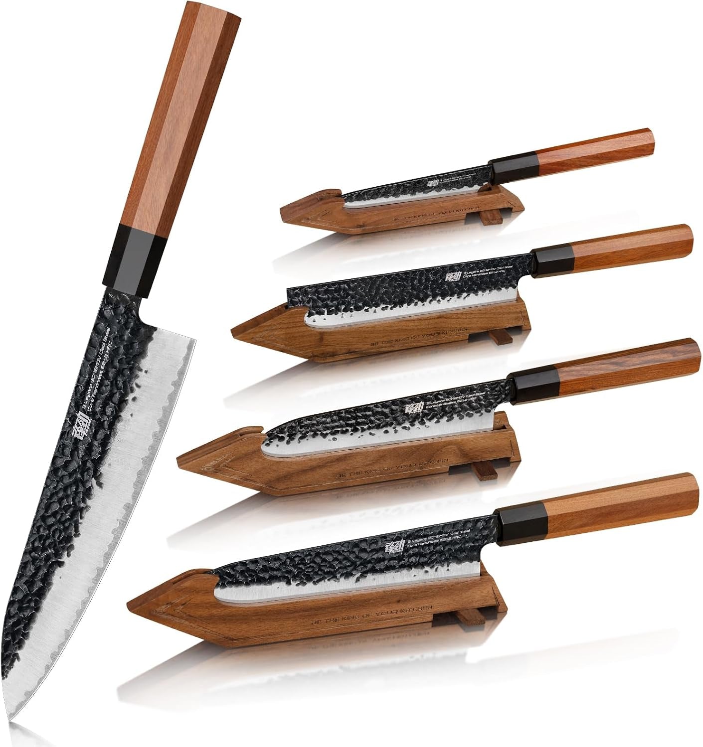 kitchen-knife-set-with-individual-wooden-blocks-4-japanese-knives-with-walnut-edge-guards-high-carbon-steel-blades-for-meat-fruits-vegetables-dynasty-series