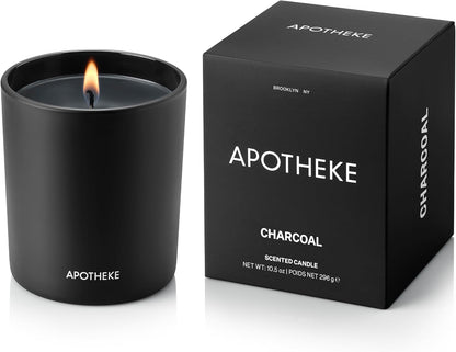 Apotheke Signature Scented Candles for Home, Charcoal - 10.5 Oz1