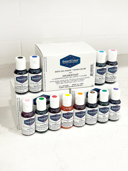 Food Coloring  Student - Kit 12 .75 Ounce Bottles Soft Gel Paste Colors4