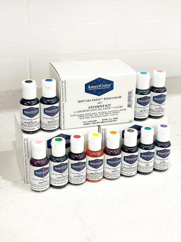 Food Coloring  Student - Kit 12 .75 Ounce Bottles Soft Gel Paste Colors4