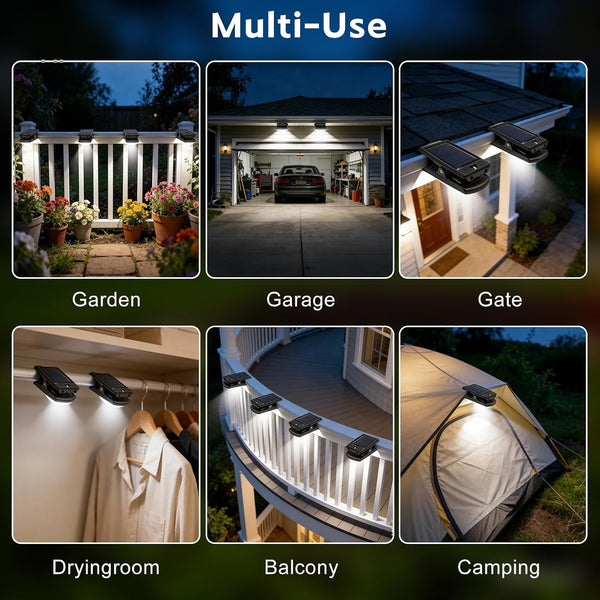 Solar Motion Sensor Clip-On Fence Security Lights Outdoor5