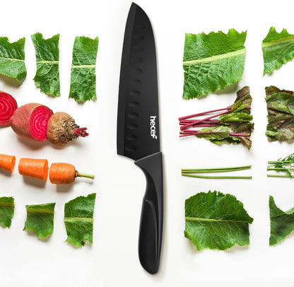 Black Kitchen Knife Set of 3, Dishwasher Safe5